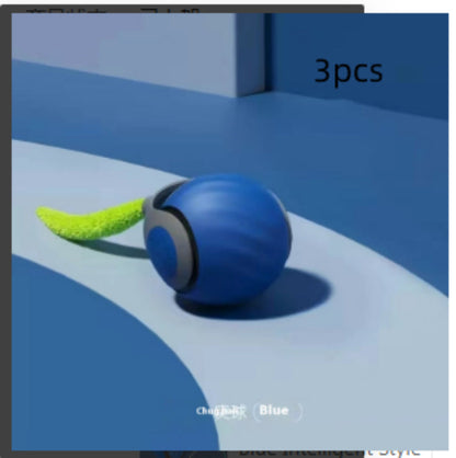Bite-Resistant Squeaky Ball Toy for Cats & Dogs