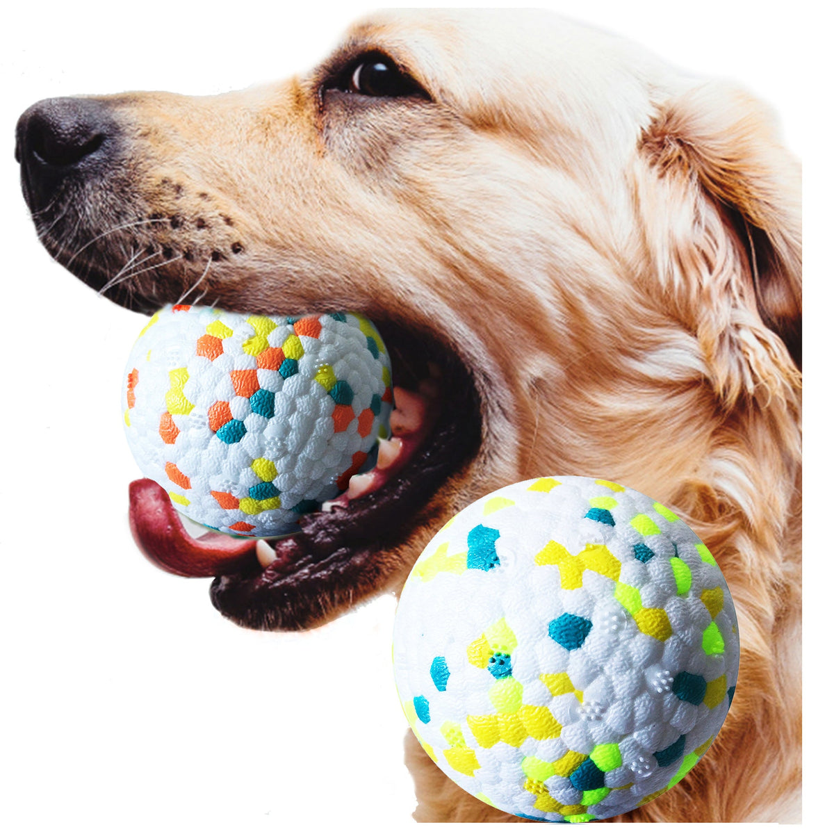Dog Molar Chew Ball Toy — Bite-Resistant & Tooth Cleaning