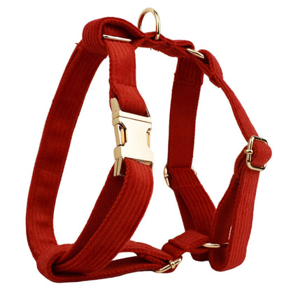 Corduroy Pet Collar & Lead Set
