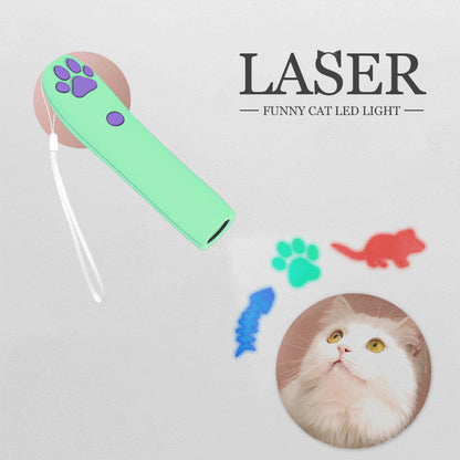 Remote Control LED Laser Cat Toy — 3 Projection Patterns