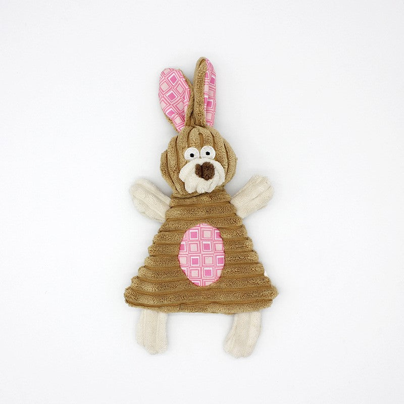 Donkey Plush Squeaky Dog Toy — Corduroy Chew & Cuddle Toy