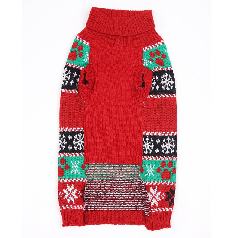 Winter Knit Dog Sweater