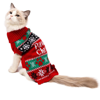 Winter Knit Dog Sweater