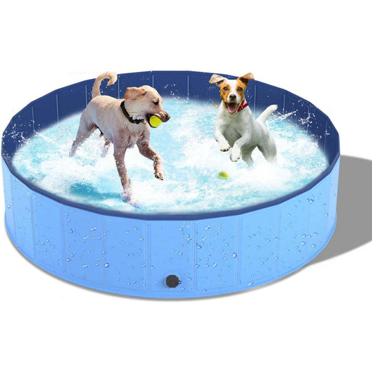 Foldable Dog Paddling Pool & Pet Bath Tub - Indoor & Outdoor