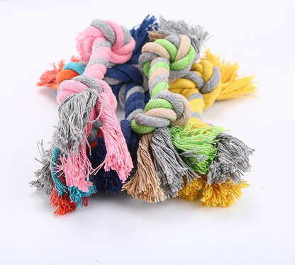 Cotton Rope Knot Dog Toy — Tug, Chew & Fetch