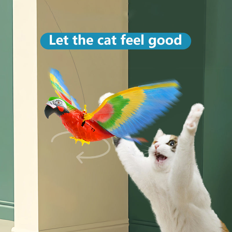 Hanging Bird Cat Toy — Ceiling Rotating Teaser