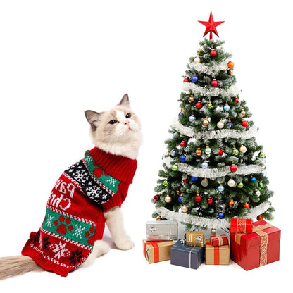 Winter Knit Dog Sweater