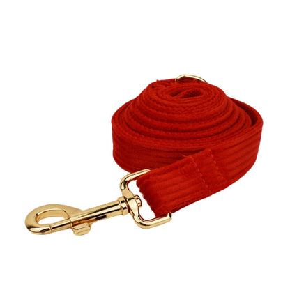 Corduroy Pet Collar & Lead Set