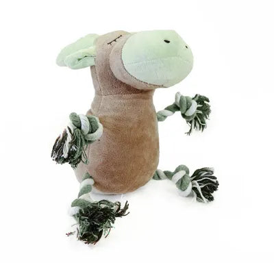Pet Brands Starry Nights Plush Moose With Rope Legs