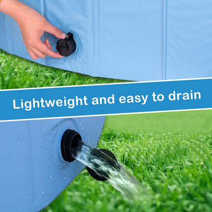 Foldable Dog Paddling Pool & Pet Bath Tub - Indoor & Outdoor