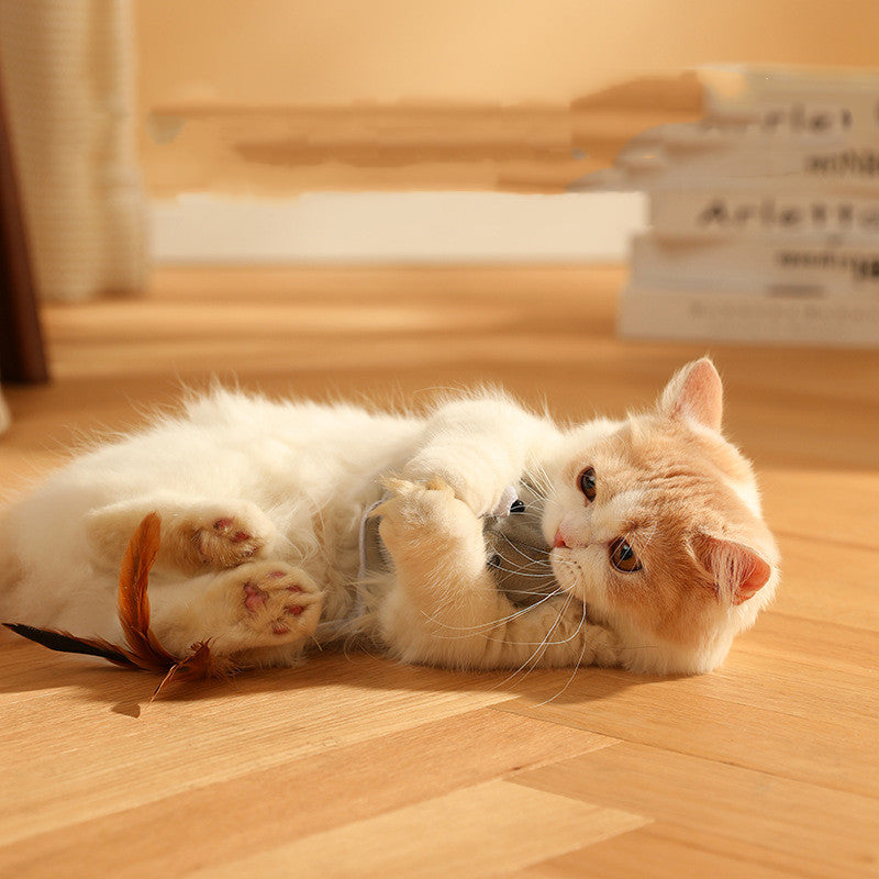 Electric Mouse Cat Stick Toy — USB Rechargeable