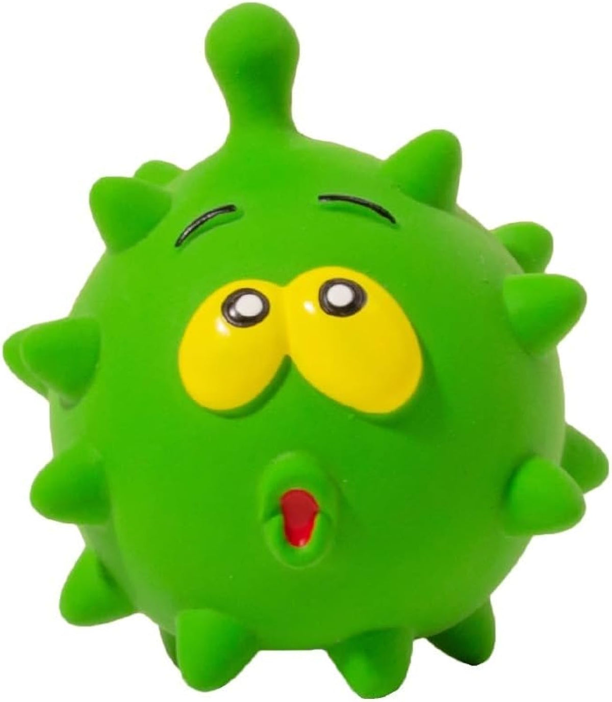Natural Latex Squeaky Face Dog Ball — Teeth Cleaning & Fetch