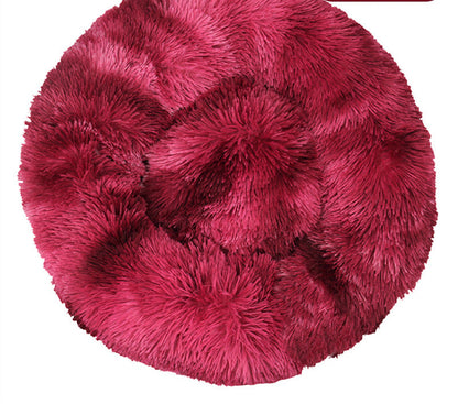 Tie-Dye Plush Round Pet Kennel