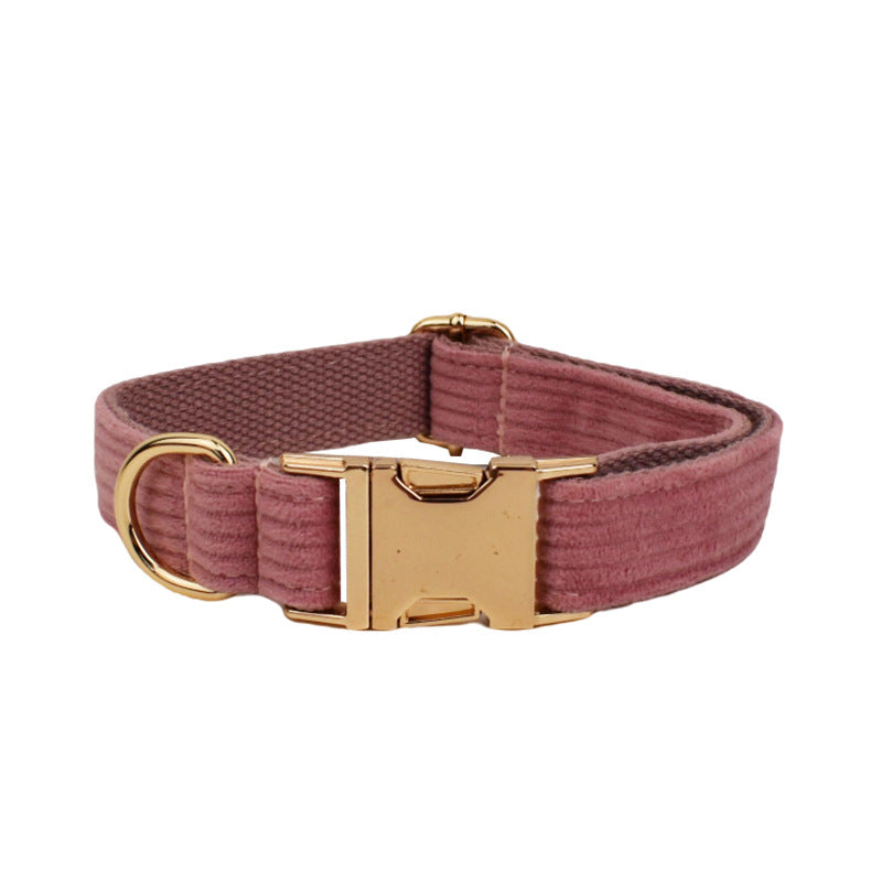 Corduroy Pet Collar & Lead Set