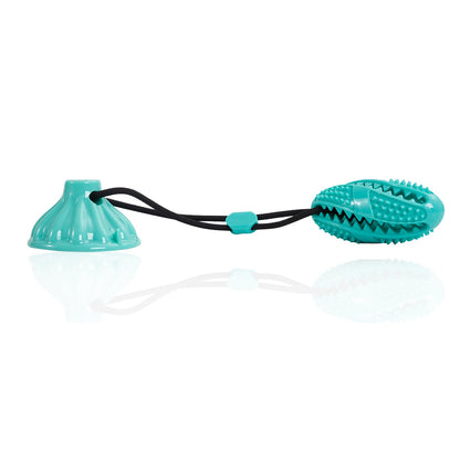 Suction Cup Rope Molar Dog Toy Ball — Tug & Teeth Cleaning