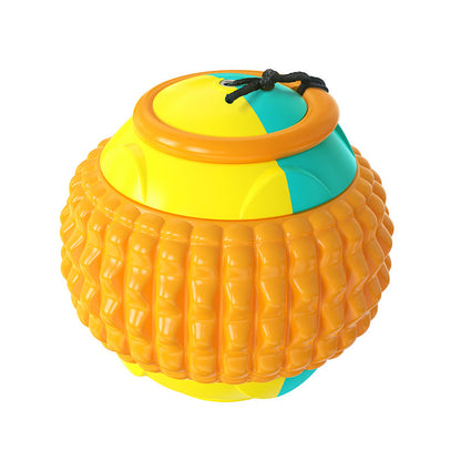 Retractable Throw & Dental Chew Ball for Dogs