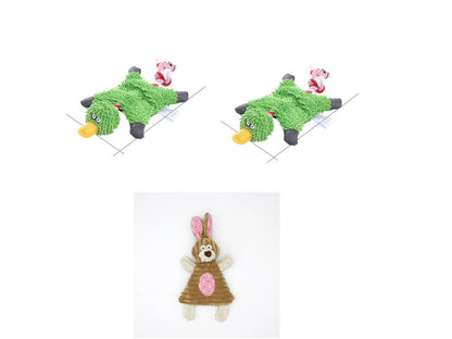 Donkey Plush Squeaky Dog Toy — Corduroy Chew & Cuddle Toy