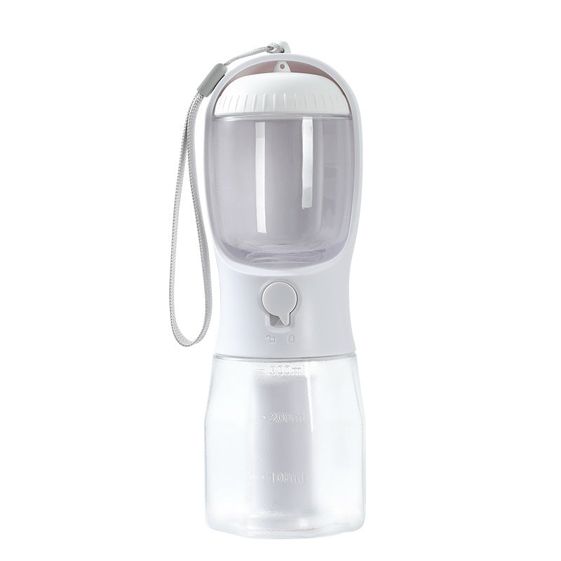 3-in-1 Pet Travel Cup — Water, Food & Waste Bag Dispenser