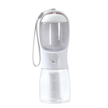 3-in-1 Pet Travel Cup — Water, Food & Waste Bag Dispenser