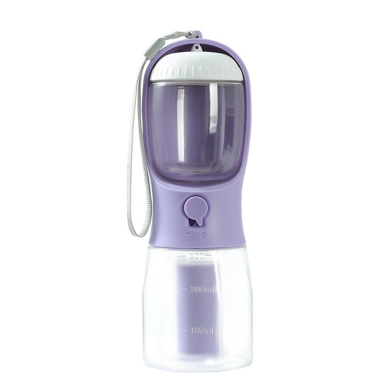 3-in-1 Pet Travel Cup — Water, Food & Waste Bag Dispenser