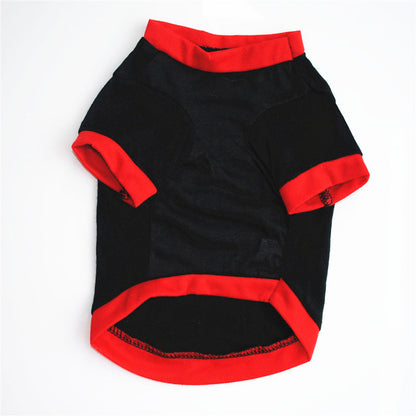 Printed Breathable Dog T-Shirt — Black