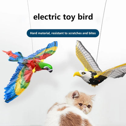 Hanging Bird Cat Toy — Ceiling Rotating Teaser