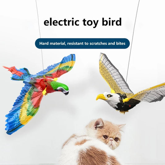Hanging Bird Cat Toy — Ceiling Rotating Teaser