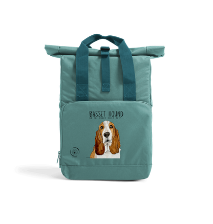 Basset Hound Roll-Top Backpack
