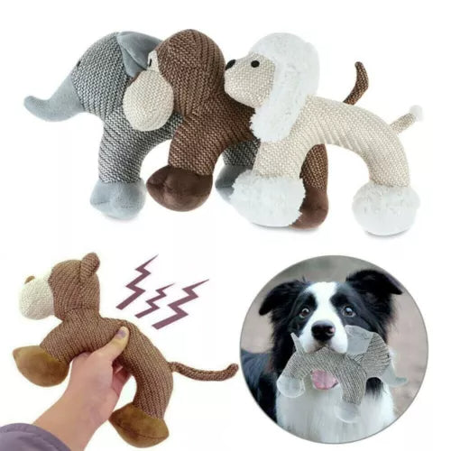 Squeaky Plush Dog Toy