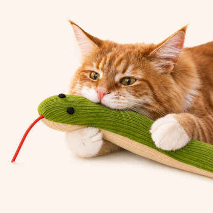 Cat Toy Snake Interactive Kick Toy for Indoor Cats - 37 cm