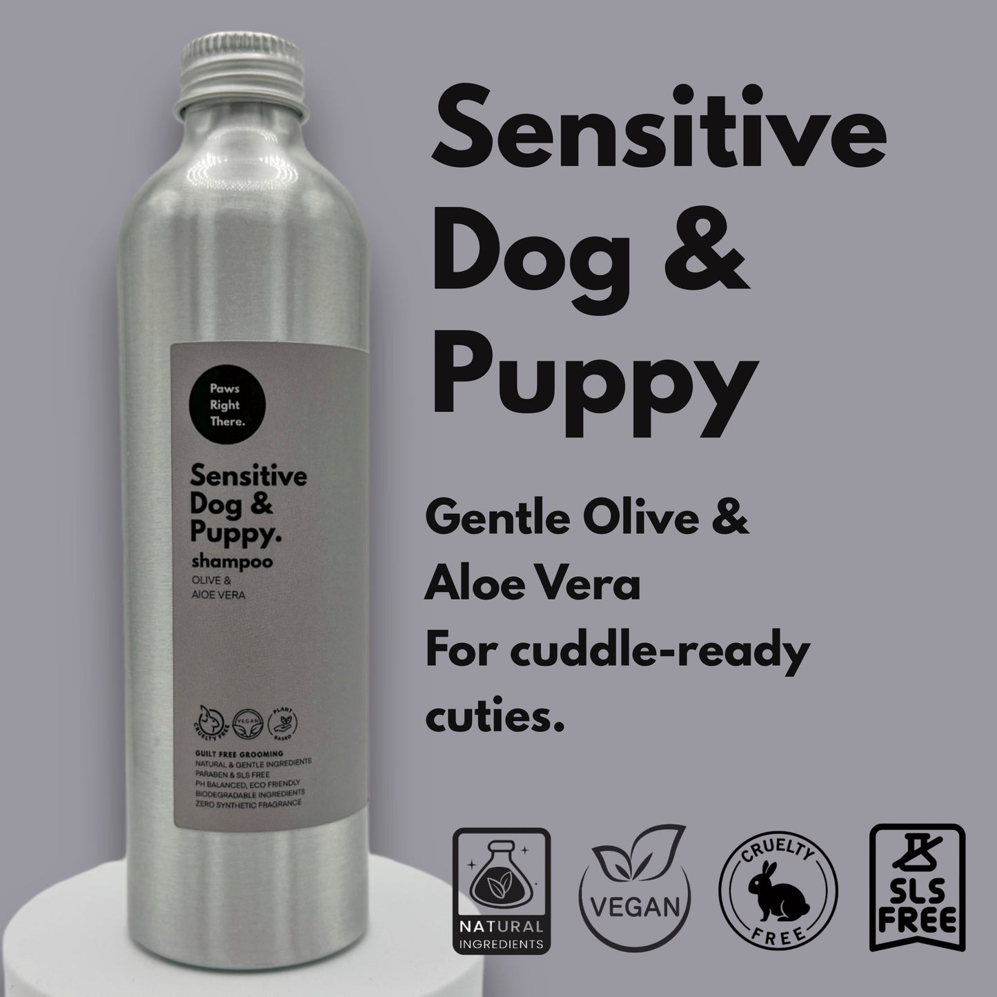 Puppy & Sensitive Dog Shampoo – Fragrance-Free 250ml