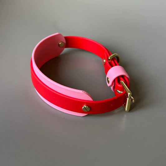 Love Red & Pink Hound Collar
