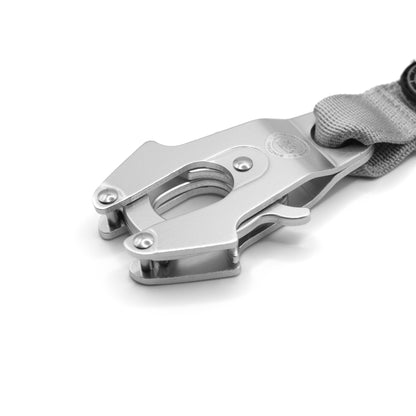 BTactical™ Nylon Frog Clip Dog Lead |  Extra-Strong Anti Tangle - Misty Grey