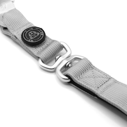 BTactical™ Nylon Frog Clip Dog Lead |  Extra-Strong Anti Tangle - Misty Grey