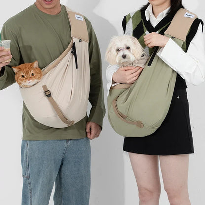 Portable Crossbody Pet Sling Carrier Bag