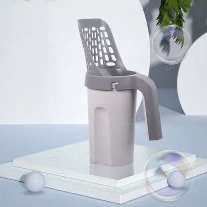 Cat Litter Scooper with Built-in Refill Bag System