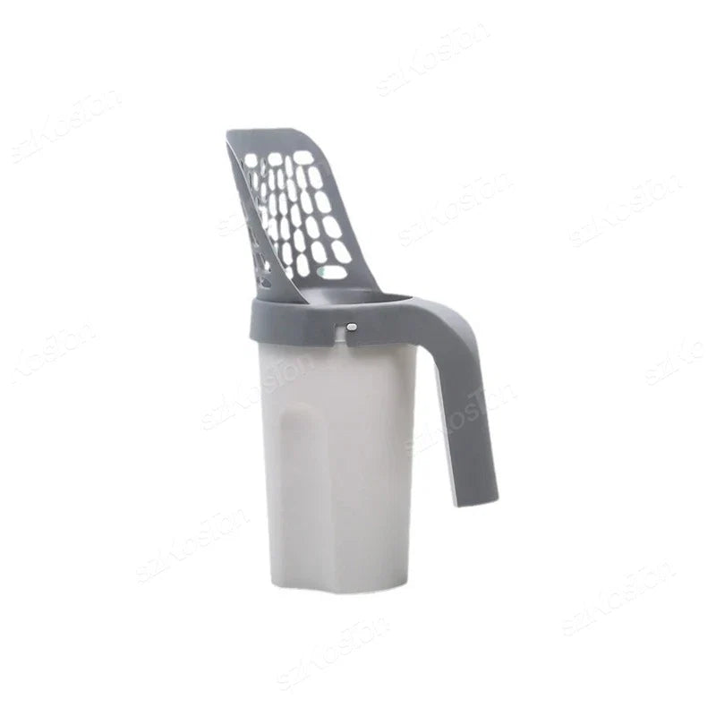 Cat Litter Scooper with Built-in Refill Bag System