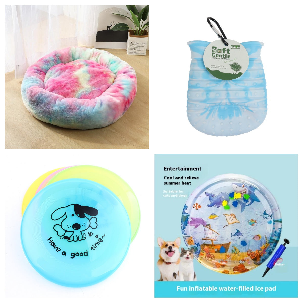 Silicone Flying Disc Dog & Cat Toy — Bite-Resistant Frisbee
