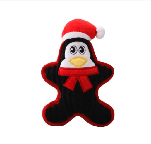 Christmas Plush Squeaky Dog Toy — Bite-Resistant Festive Fun
