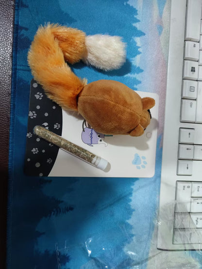 Long Tail Plush Mouse Cat Toy with Catnip