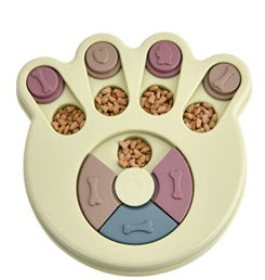 Dog Slow Feeder Turntable Bowl — Interactive Puzzle Feeding