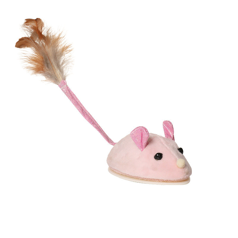 Electric Mouse Cat Stick Toy — USB Rechargeable