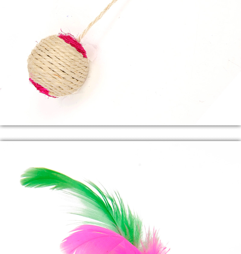 Sisal Feather Shuttlecock Cat Toy