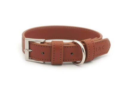 Brown Leather Dog Collar