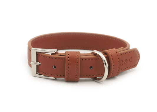 Brown Leather Dog Collar