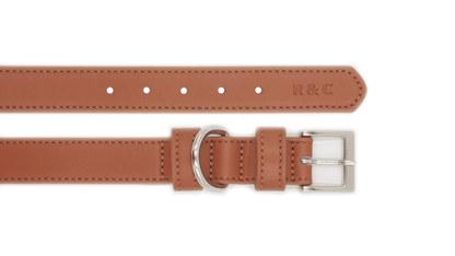 Brown Leather Dog Collar