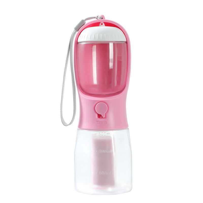 3-in-1 Pet Travel Cup — Water, Food & Waste Bag Dispenser