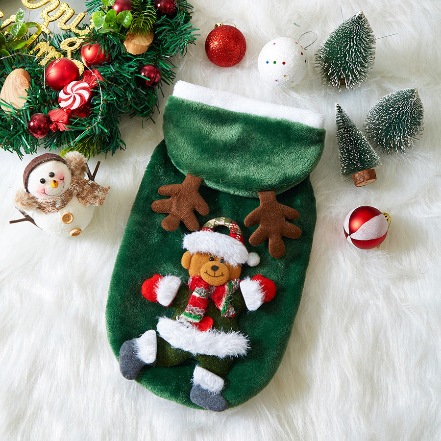 Christmas Flannel Pet Costume