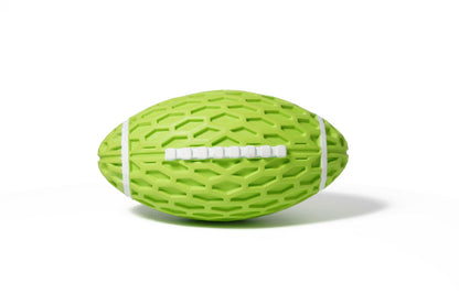 Squeaky Rubber Rugby Dog Toy — Bite-Resistant & Boredom-Busting