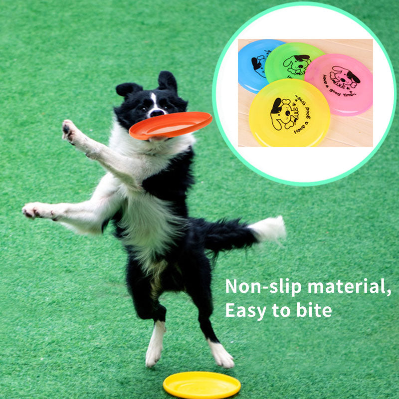 Silicone Flying Disc Dog & Cat Toy — Bite-Resistant Frisbee